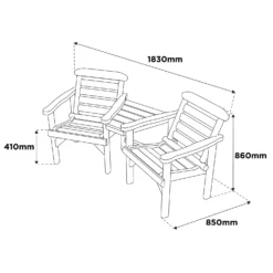 Anchor Fast FSC Weydale Rustic Alcove Garden Seat 11 Anchor Fast FSC Weydale Rustic Alcove Garden Seat -Deals A Sunlit Garden Store 13452072 1114929379133367