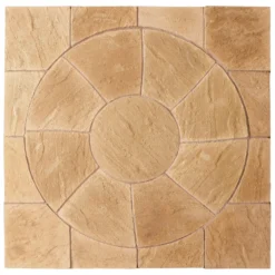 Stylish Stone Chantry Twist Circle Paving Kit 1.5m Gold -Deals A Sunlit Garden Store 13452075 1844935551698536