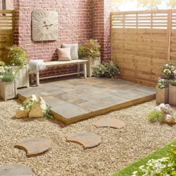 Stylish Stone Chantry Patio Paving Kit 5.76 Sqm Antique -Deals A Sunlit Garden Store 13452078 2984935333897621