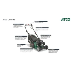 Atco 139cc Liner 16S Petrol Lawn Mower - 41cm 12 Atco 139cc Liner 16S Petrol Lawn Mower - 41cm -Deals A Sunlit Garden Store 13486581 8924932697632222