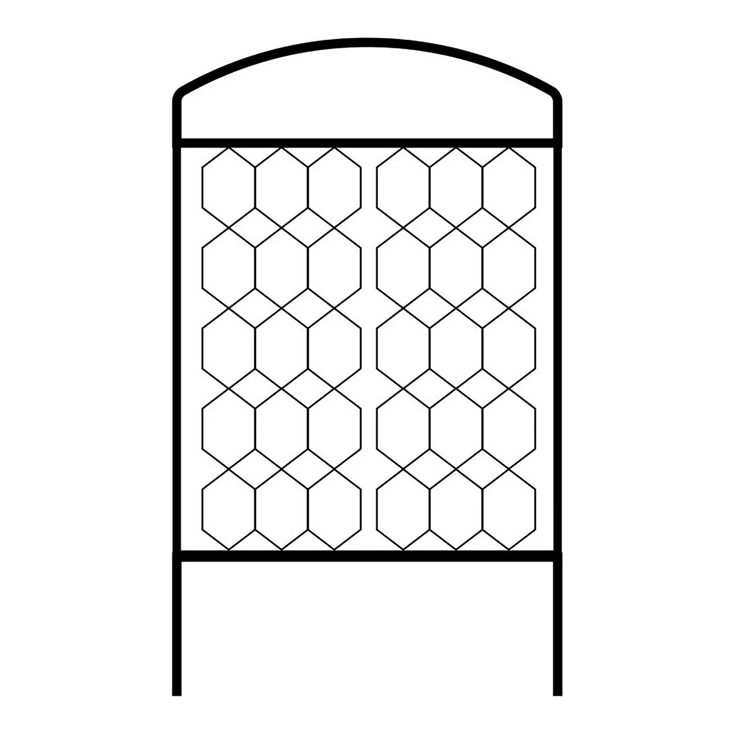 Agriframes Monet Garden Screen - W 1.2m X H 1.8m - Black 1 Agriframes Monet Garden Screen - W 1.2m X H 1.8m - Black