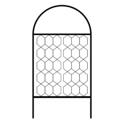 Agriframes Round Garden Screen - W 1.2m X H 2.9m - Black