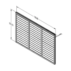Forest Larchlap Fence Panel - 4ft X 6ft -Deals A Sunlit Garden Store 13625406 7774936425116874