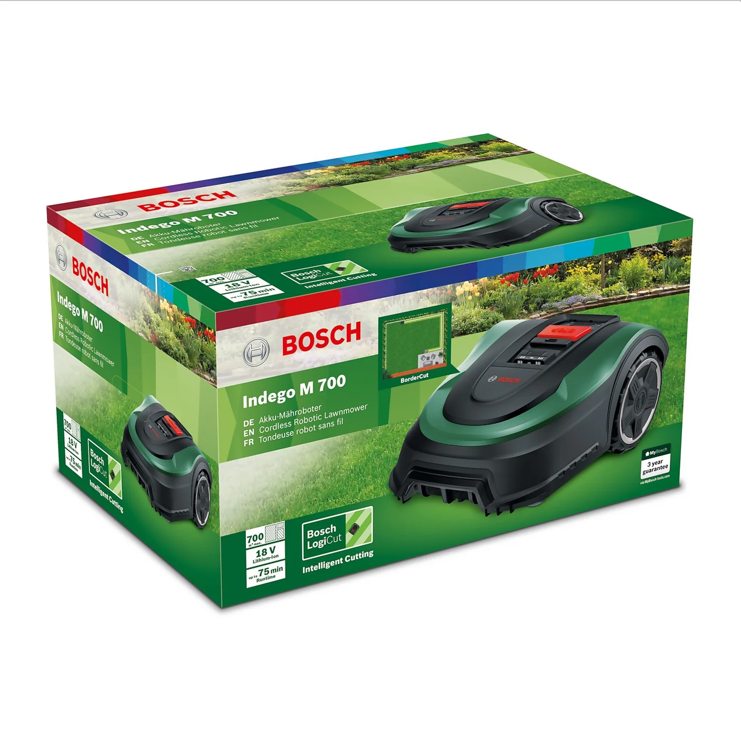 Bosch 18V Indego M Plus 700 Robotic Lawn Mower - 19cm 4 Bosch 18V Indego M Plus 700 Robotic Lawn Mower - 19cm - Image 4