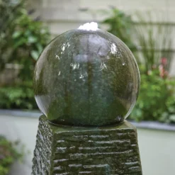 Stylish Fountain Obelisk Falls Water Feature With LEDs 7 Stylish Fountain Obelisk Falls Water Feature With LEDs -Deals A Sunlit Garden Store 13846044 1064962027900555