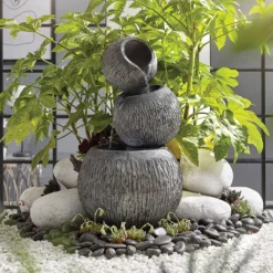 Stylish Fountain Illusion Falls Water Feature With LEDs -Deals A Sunlit Garden Store 13846045 1784962027585657