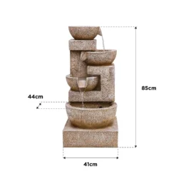 Stylish Fountain Sparkling Bowls Water Feature With LEDs 13 Stylish Fountain Sparkling Bowls Water Feature With LEDs -Deals A Sunlit Garden Store 13846048 1414978881037755