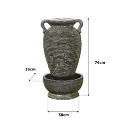 Stylish Fountain Rippling Vase Water Feature With LEDs 7 Stylish Fountain Rippling Vase Water Feature With LEDs -Deals A Sunlit Garden Store 13846051 5334978881050739