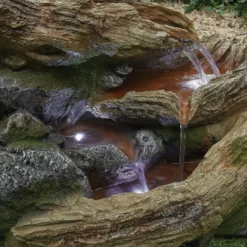 Stylish Fountain Bubbling Brook Water Feature With LEDs -Deals A Sunlit Garden Store 13846059 1034962028294095
