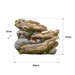 Stylish Fountain Bubbling Brook Water Feature With LEDs -Deals A Sunlit Garden Store 13846059 1884962028336110