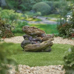 Stylish Fountain Bubbling Brook Water Feature With LEDs -Deals A Sunlit Garden Store 13846059 1994962028178382