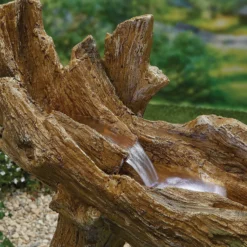 Stylish Fountain Knotted Willow Falls Water Feature With LEDs -Deals A Sunlit Garden Store 13846064 1284962028036575