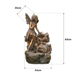 Stylish Fountain Pixie Spills Water Feature With LEDs -Deals A Sunlit Garden Store 13846073 1214962028270569