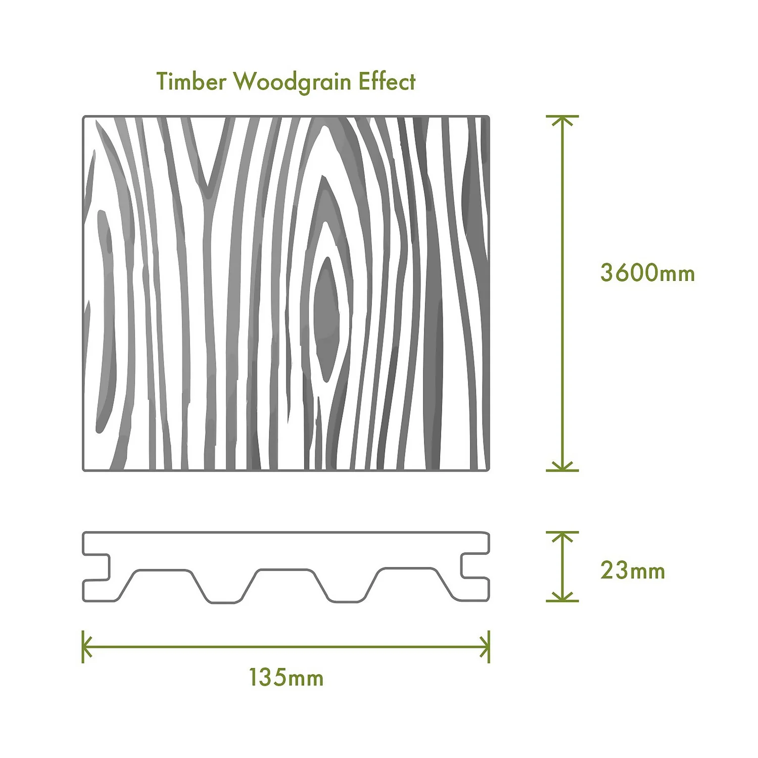 Victoria Composite Decking Woodgrain 30 Pack Ebony - 15.12 M2 3 Victoria Composite Decking Woodgrain 30 Pack Ebony - 15.12 M2 - Image 3