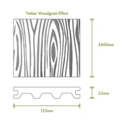 Victoria Composite Decking Woodgrain 40 Pack Teak - 20.16 M2 -Deals A Sunlit Garden Store 13911277 1994980944876211