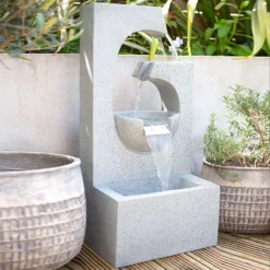Stylish Fountain Ango Falls Garden Water Feature With LEDs 12 Stylish Fountain Ango Falls Garden Water Feature With LEDs -Deals A Sunlit Garden Store 13947169 4305005844444559