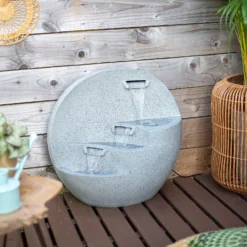 Stylish Fountain Kyoto Falls Garden Water Feature With LEDs -Deals A Sunlit Garden Store 13947170 2105005844858475