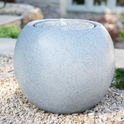 Stylish Fountain Nara Ripple Garden Water Feature With LEDs -Deals A Sunlit Garden Store 13947171 7665005844791440