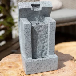 Stylish Fountain Kiso Column Garden Water Feature With LEDs -Deals A Sunlit Garden Store 13947172 1325005844798628