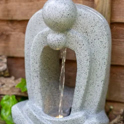Stylish Fountain Zen Pour Garden Water Feature With LEDs -Deals A Sunlit Garden Store 13947173 3655005844923803