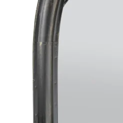 MirrorOutlet Black Somerley Chapel Arch Metal Garden Mirror - 112x61cm -Deals A Sunlit Garden Store 13950556 1344987139668518