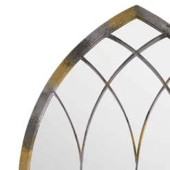 MirrorOutlet Rose Garden Rustic Arch Extra Large Metal Garden Mirror - 161x72cm -Deals A Sunlit Garden Store 13950562 1394987139108541