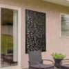 Amarelle Large Metal Leaf Design Decorative Garden Screen - 120cm X 60cm