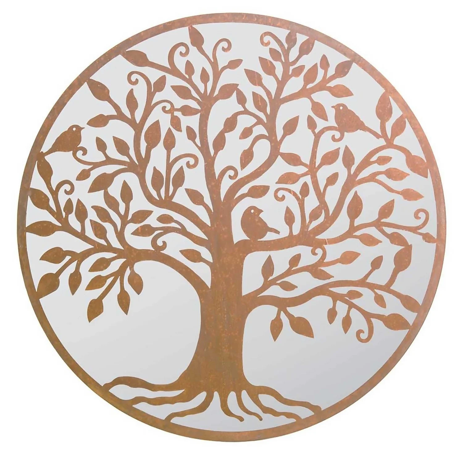 MirrorOutlet Stag Deer Round Garden Mirror - 100cm 3 MirrorOutlet Stag Deer Round Garden Mirror - 100cm - Image 3