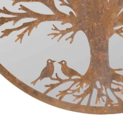 MirrorOutlet Birds Round Circular Garden Mirror - 100cm -Deals A Sunlit Garden Store 13950586 1054987139352054