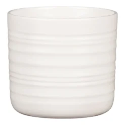 Scheurich Ripple White Indoor Pot - 17cm