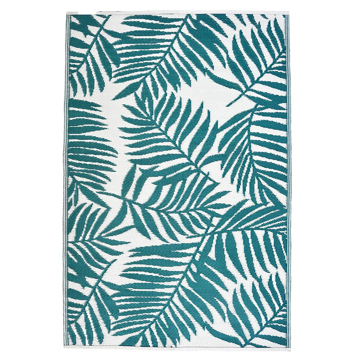 Homebase Outdoor Rug - Teal 120x180cm 2 Homebase Outdoor Rug - Teal 120x180cm - Image 2