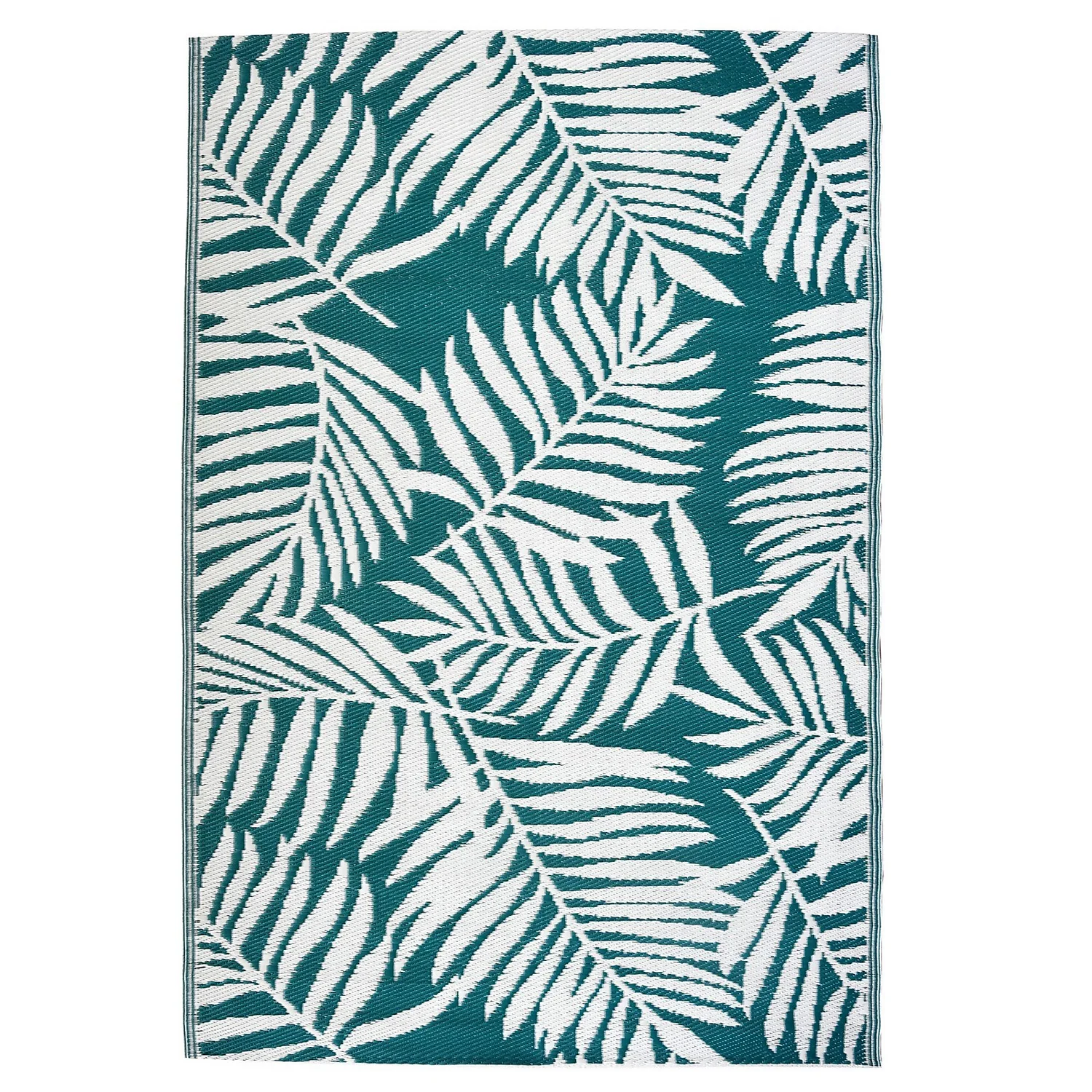 Homebase Outdoor Rug - Teal 120x180cm 1 Homebase Outdoor Rug - Teal 120x180cm