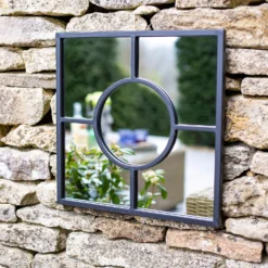 Black Square Garden Mirror -Deals A Sunlit Garden Store 13965928 1205001706754961