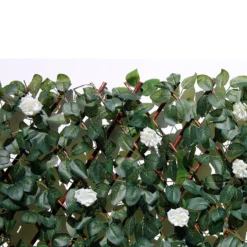 Faux Leaf Trellis 90x180cm - White Rose 5 Faux Leaf Trellis 90x180cm - White Rose -Deals A Sunlit Garden Store 13971220 1875014602990897