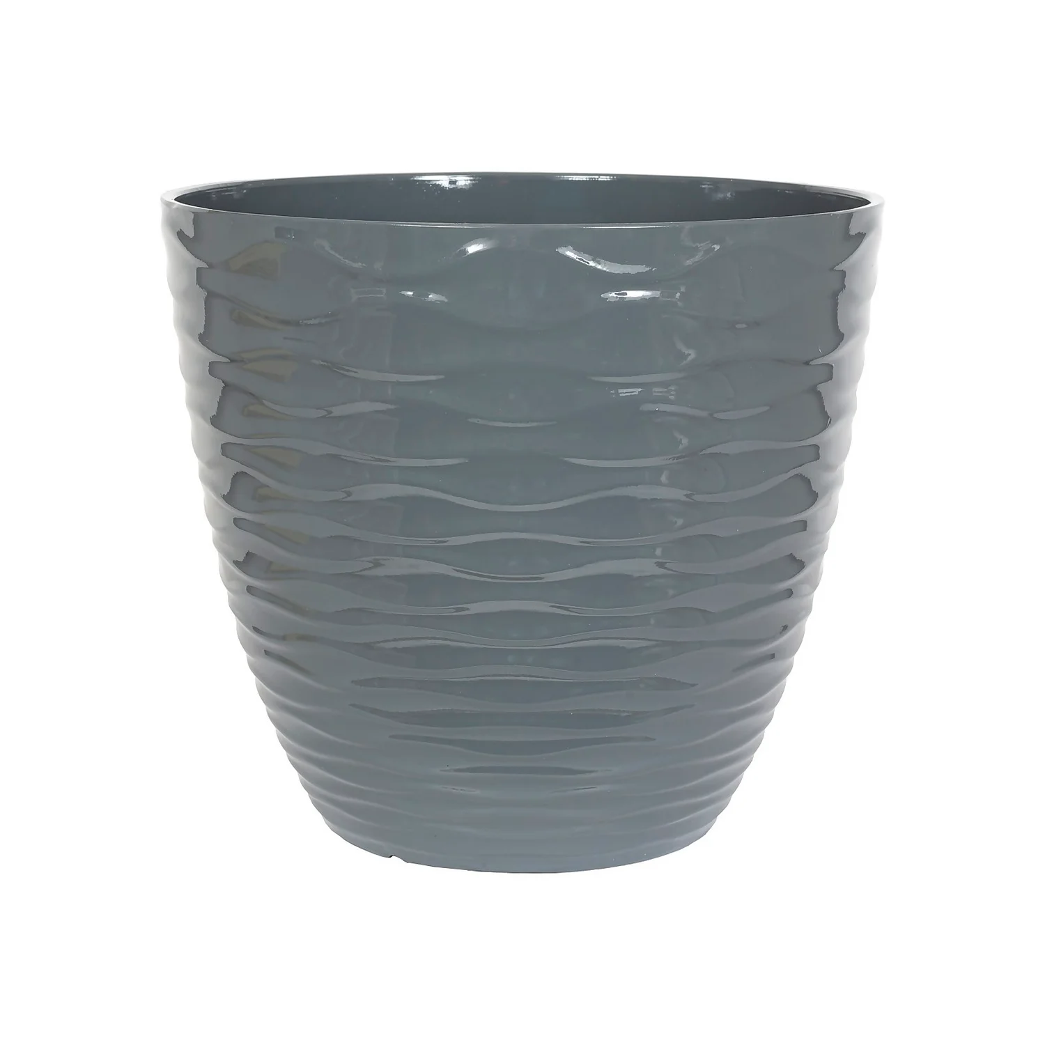 Wave Pot Charcoal - 33cm 1 Wave Pot Charcoal - 33cm
