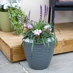 Wave Pot Charcoal - 33cm 9 Wave Pot Charcoal - 33cm -Deals A Sunlit Garden Store 13973616 8595011239991221