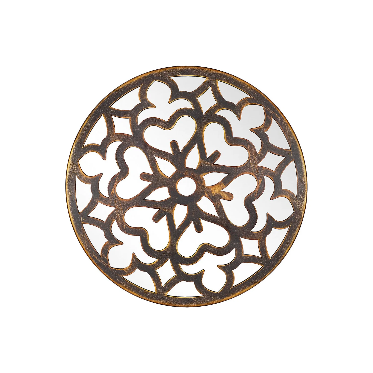 Round Laser Cut Outdoor Mirror 35cm - Bronze 1 Round Laser Cut Outdoor Mirror 35cm - Bronze