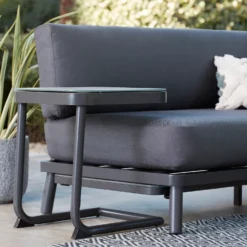 Heba Grey Metal Garden Corner Sofa Set -Deals A Sunlit Garden Store 14005702 1385022704489562