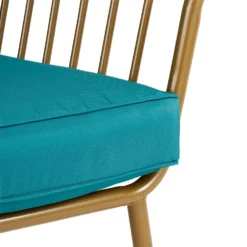 Omari Metal Garden Sofa Set - Teal & Gold -Deals A Sunlit Garden Store 14005703 6735022638292255