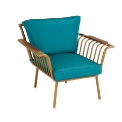 Omari Metal Garden Sofa Set - Teal & Gold -Deals A Sunlit Garden Store 14005703 8455022638225988