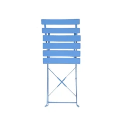 Millie Metal Bistro Set - Blue -Deals A Sunlit Garden Store 14005783 2055018249978976