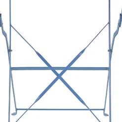 Millie Metal Bistro Set - Blue -Deals A Sunlit Garden Store 14005783 8755018249714757