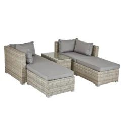 Cairo Grey Rattan Effect Garden Sofa Set -Deals A Sunlit Garden Store 14005786 1105022103051854