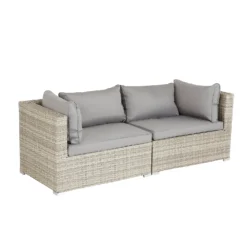 Cairo Grey Rattan Effect Garden Sofa Set -Deals A Sunlit Garden Store 14005786 1555022102946530