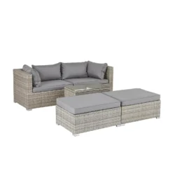 Cairo Grey Rattan Effect Garden Sofa Set -Deals A Sunlit Garden Store 14005786 2075022102996918