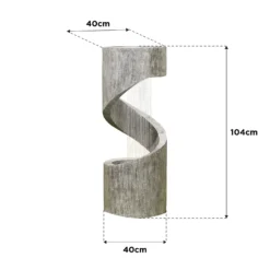 Stylish Fountain Spiral Showers Water Feature With LEDs 5 Stylish Fountain Spiral Showers Water Feature With LEDs -Deals A Sunlit Garden Store 14519354 4325047822566918