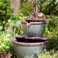 Stylish Fountain Irondale Pours Water Feature -Deals A Sunlit Garden Store 14519355 1085050878502974