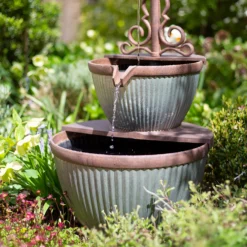 Stylish Fountain Irondale Pours Water Feature -Deals A Sunlit Garden Store 14519355 1765050878719931