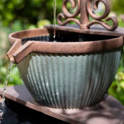Stylish Fountain Irondale Pours Water Feature -Deals A Sunlit Garden Store 14519355 1825050878547047