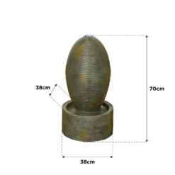 Stylish Fountain Petite Ripple Water Feature With LEDs -Deals A Sunlit Garden Store 14519358 5205047822608222